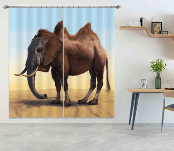 3D Camelephant 016 Vincent Hie Curtain Curtains Drapes Curtains AJ Creativity Home 