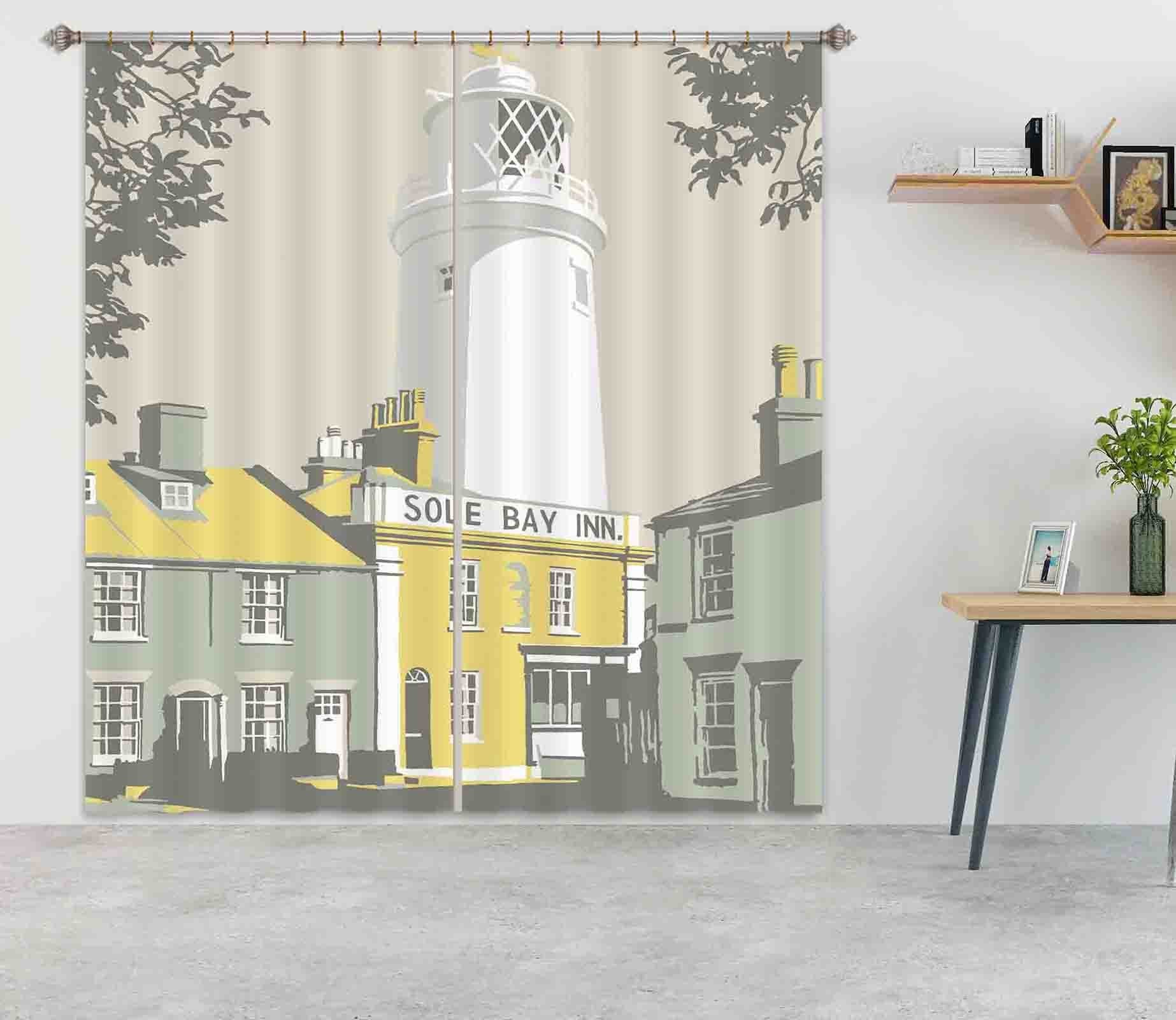 3D Sole Bay Inn 147 Steve Read Curtain Curtains Drapes Curtains AJ Creativity Home 