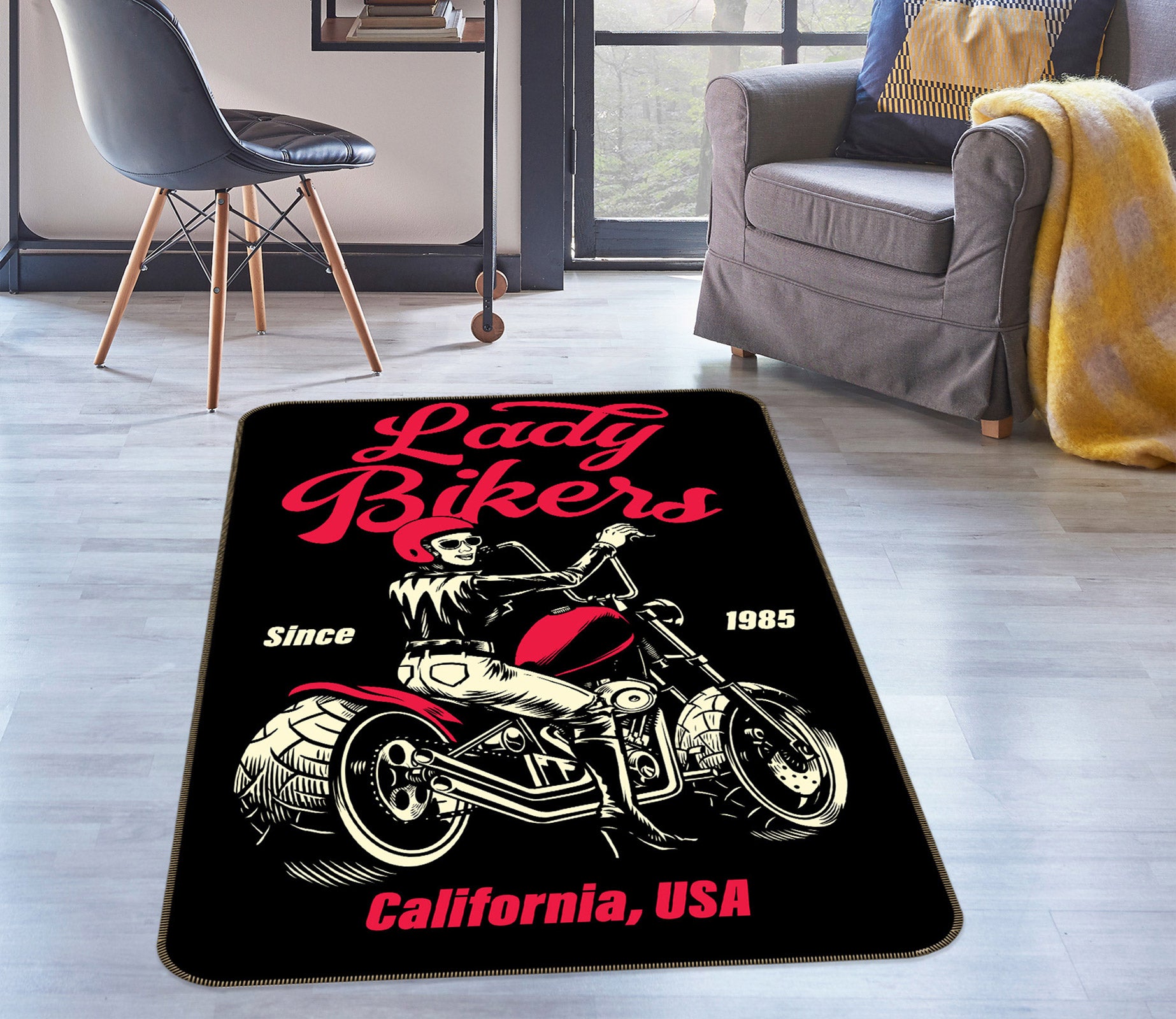 3D Motorcycle 30108 Non Slip Rug Mat