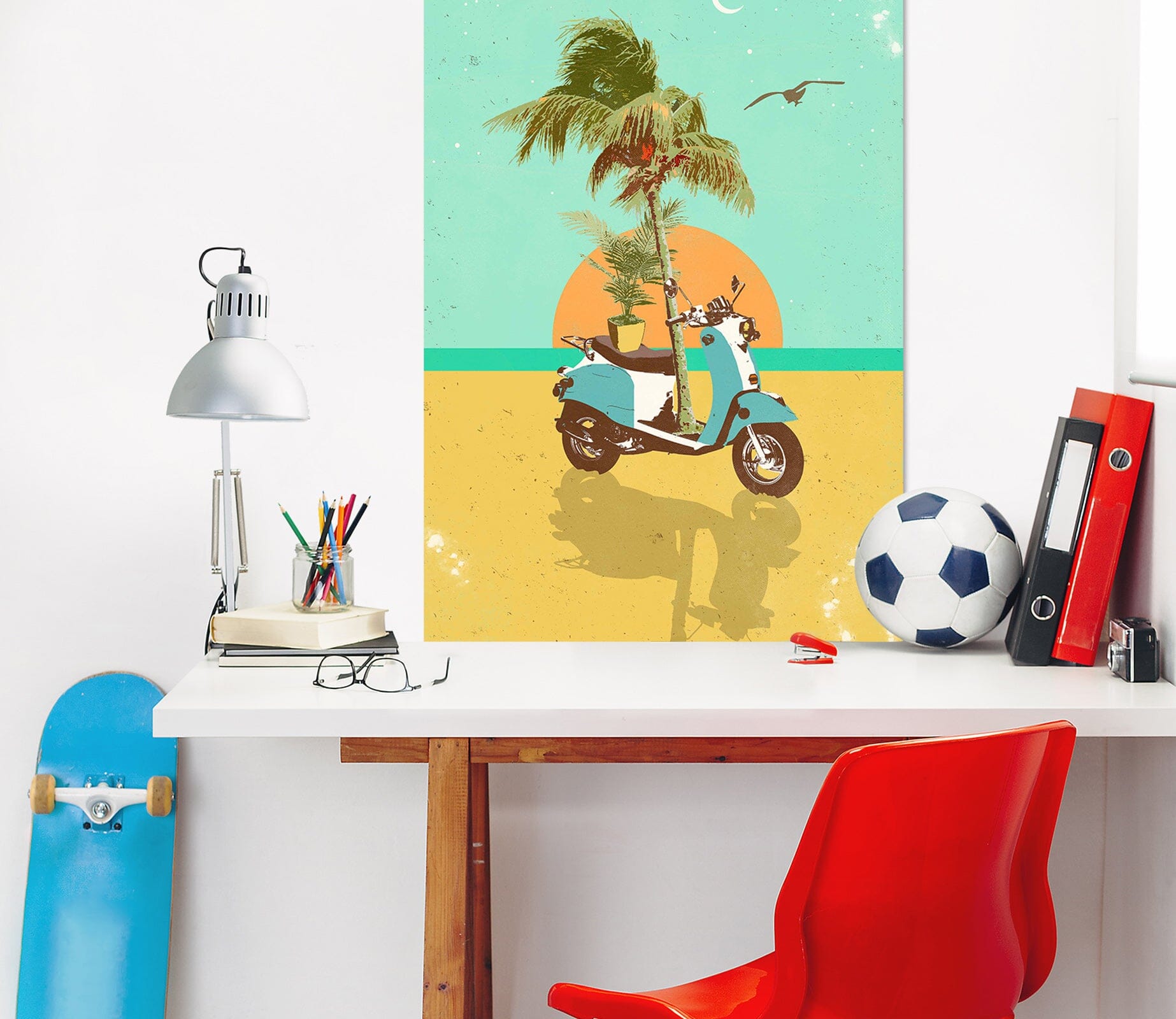 3D Sunrise By The Sea 024 Showdeer Wall Sticker Wallpaper AJ Wallpaper 2 