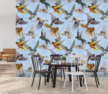 3D Graffiti Birds 452 Wall Murals