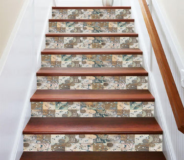 3D Childlike Garden 371 Marble Tile Texture Stair Risers Wallpaper AJ Wallpaper 