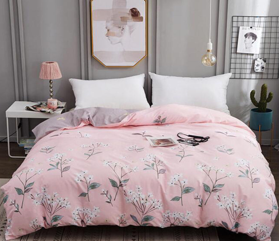 3D White Flower Bush 3133 Bed Pillowcases Quilt