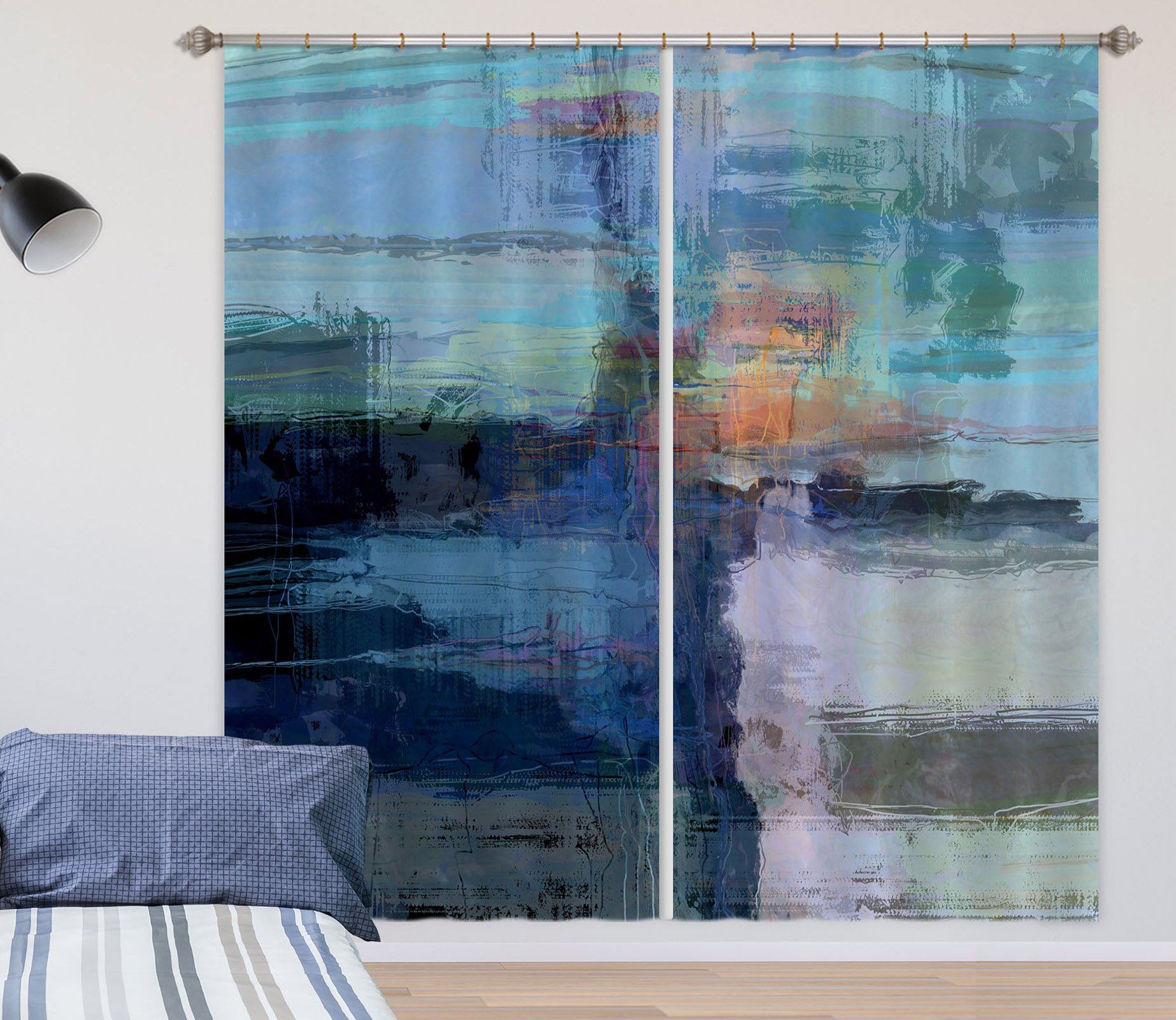 3D Black Smoke 041 Michael Tienhaara Curtain Curtains Drapes Curtains AJ Creativity Home 