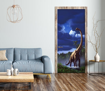 3D Long Neck Dinosaur 112115 Jerry LoFaro Door Mural