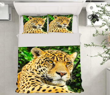 3D Leopard 59226 Bed Pillowcases Quilt