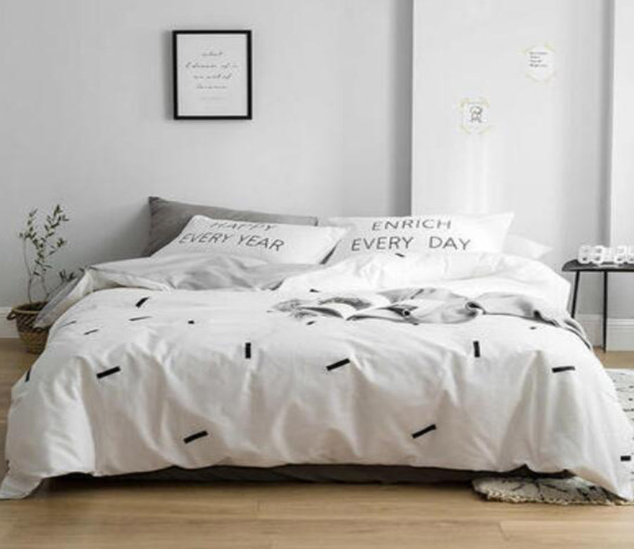 3D Strip 20263 Bed Pillowcases Quilt