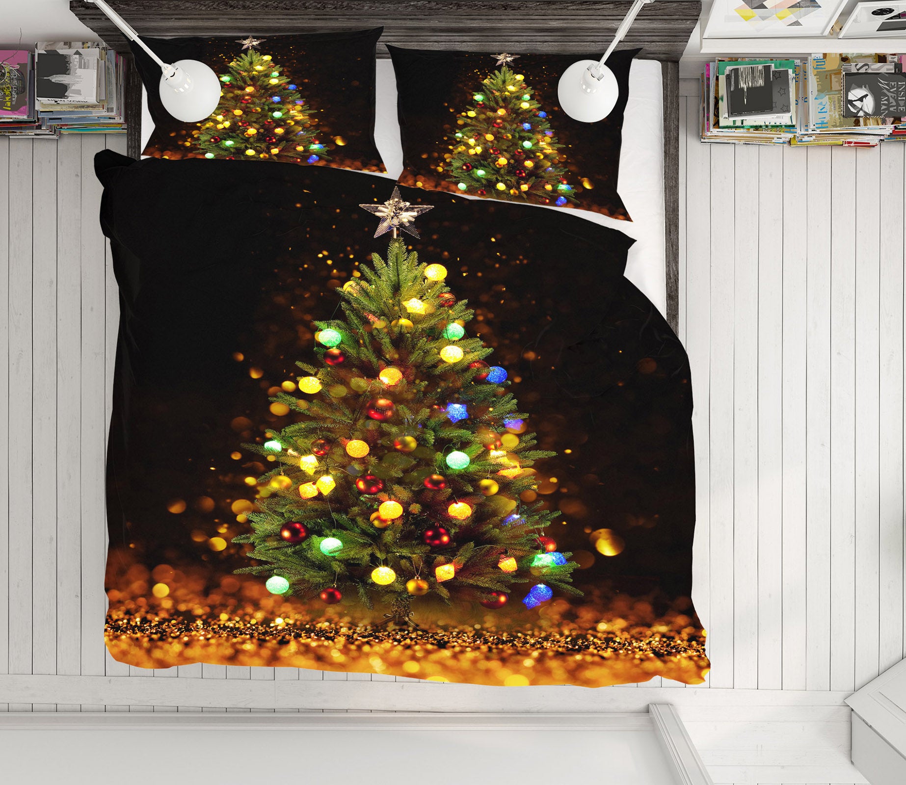 3D Tree 51096 Christmas Quilt Duvet Cover Xmas Bed Pillowcases