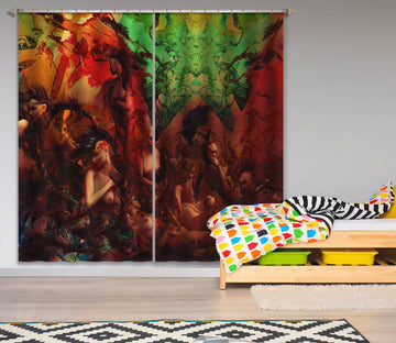 3D Life In Technicolor 045 Marco Cavazzana Curtain Curtains Drapes Curtains AJ Creativity Home 
