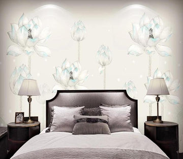 3D Lotus 1313 Wall Murals Wallpaper AJ Wallpaper 2 