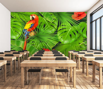 3D Red Parrot 173 Wall Murals