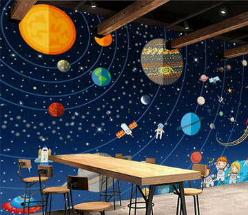3D Color Planet WC070 Wall Murals Wallpaper AJ Wallpaper 2 
