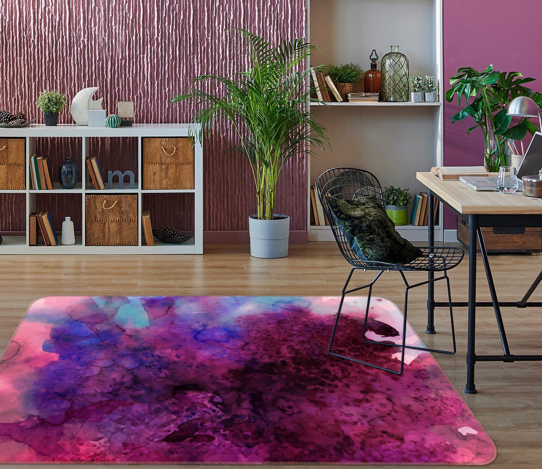 3D Fuchsia 35004 Non Slip Rug Mat
