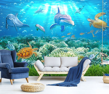 3D The Underwater World 1423 Wall Murals Wallpaper AJ Wallpaper 2 