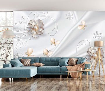 3D Metal Petals 1493 Wall Murals Wallpaper AJ Wallpaper 2 