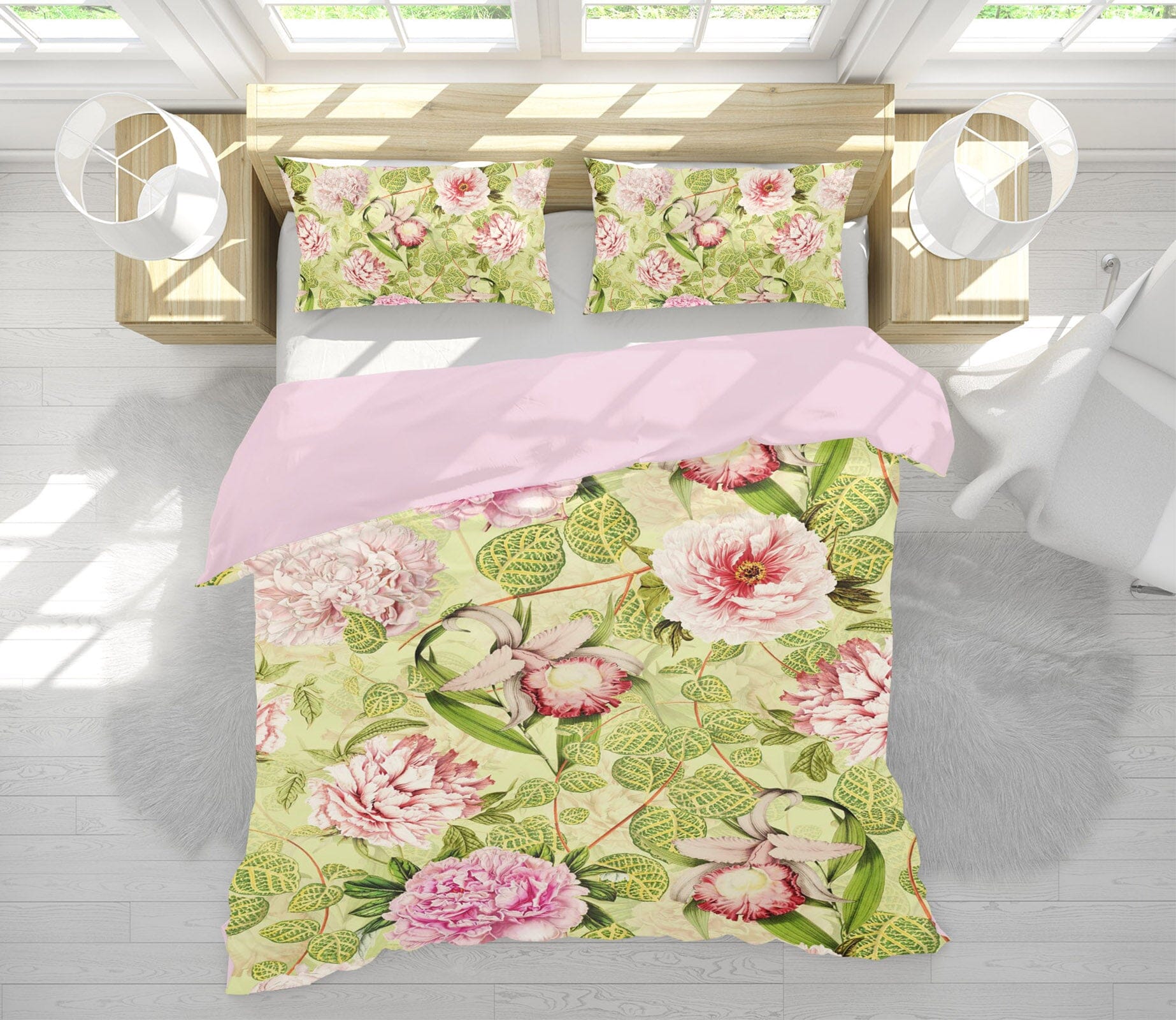 3D Flower Leaf Texture 184 Uta Naumann Bedding Bed Pillowcases Quilt Quiet Covers AJ Creativity Home 