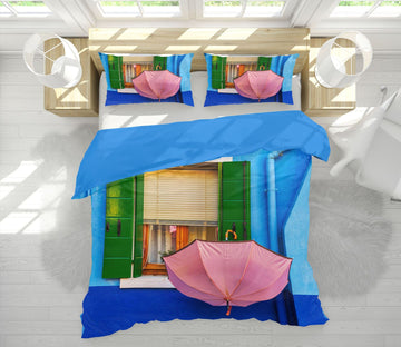 3D Pink Umbrella 2131 Marco Carmassi Bedding Bed Pillowcases Quilt Quiet Covers AJ Creativity Home 
