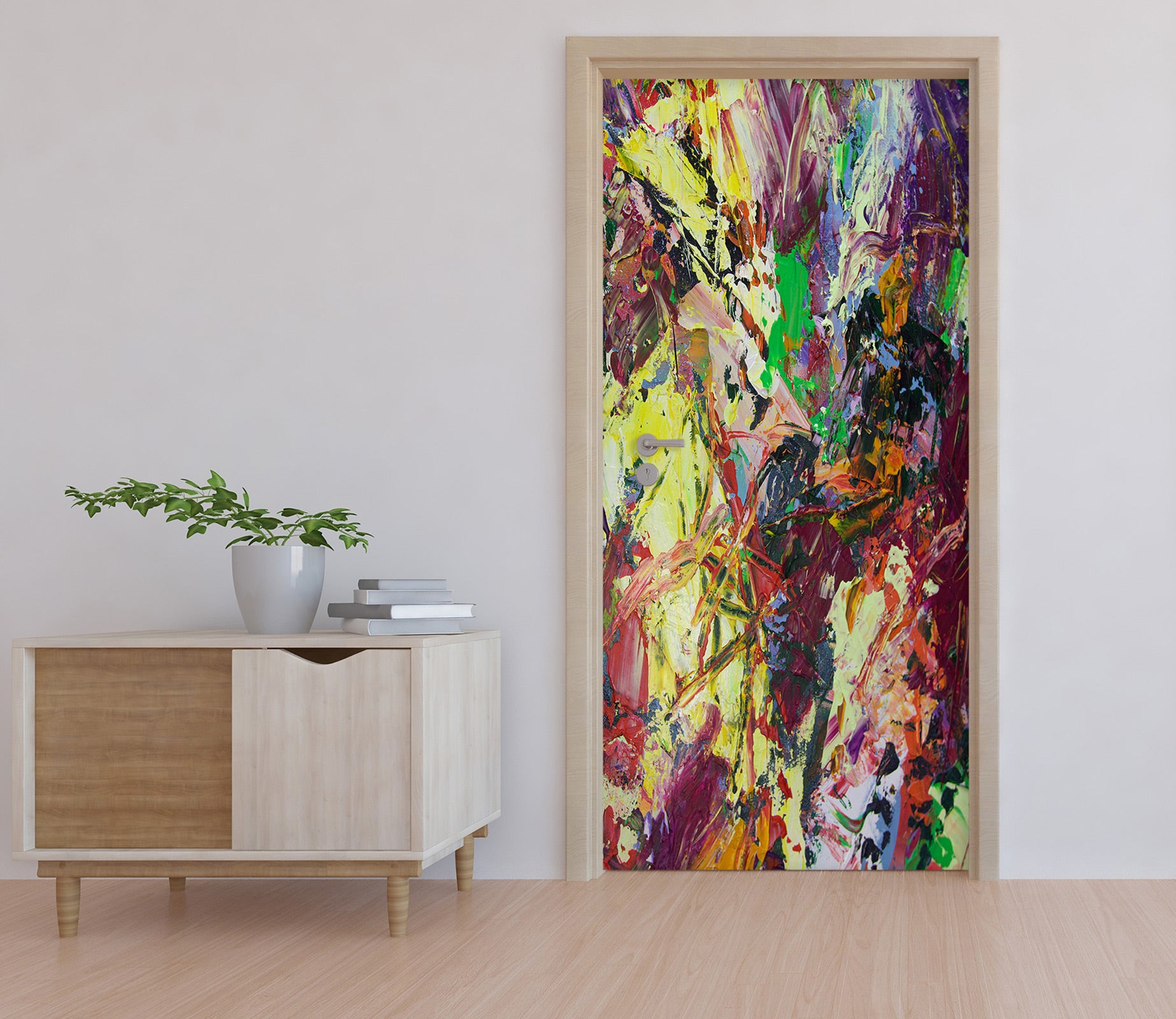 3D Colorful Paint Texture 10125 Allan P. Friedlander Door Mural
