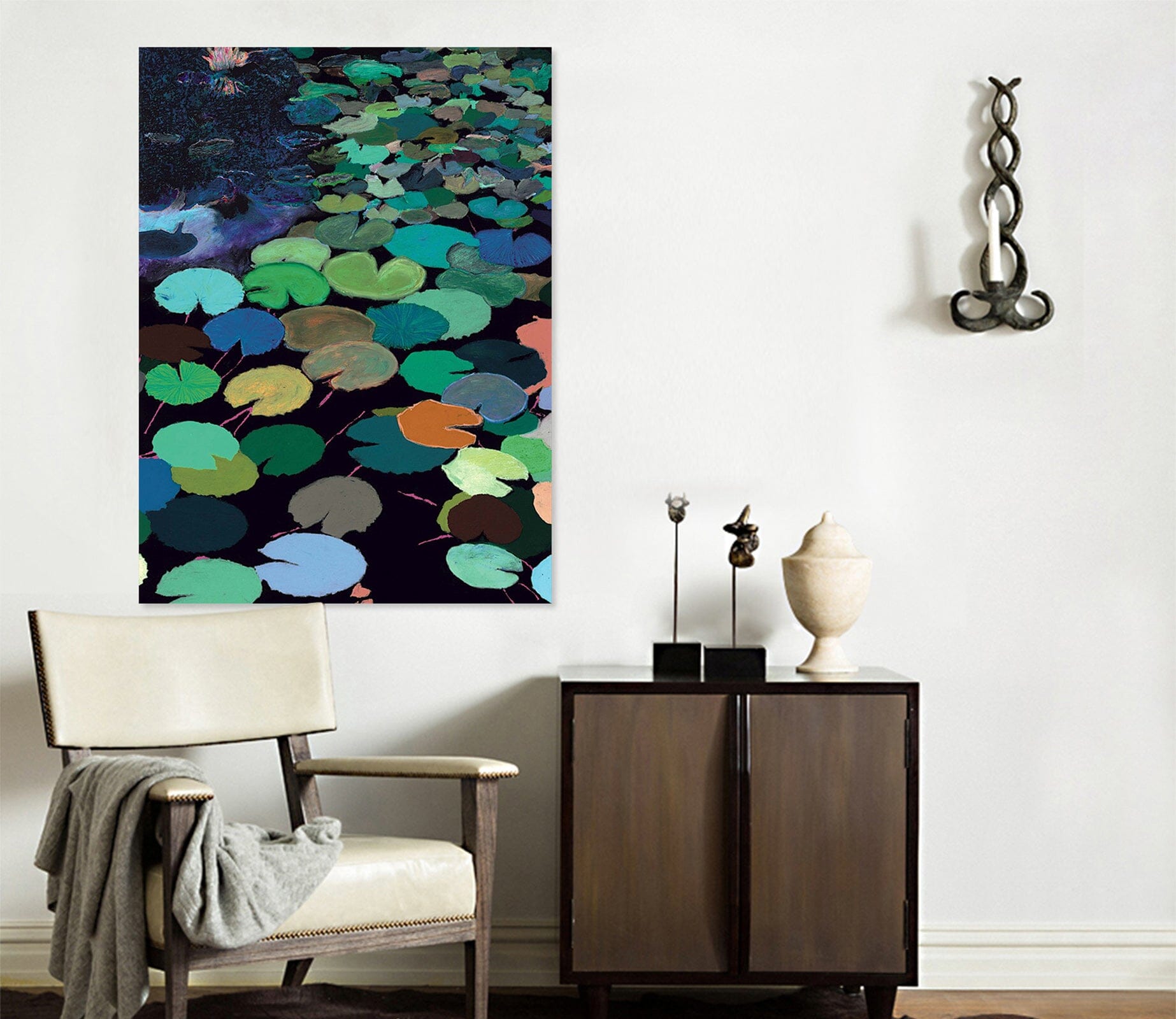 3D Lotus Leaf 280 Allan P. Friedlander Wall Sticker Wallpaper AJ Wallpaper 2 