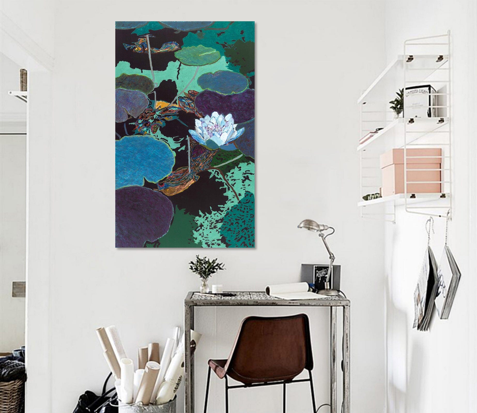 3D White Lotus 278 Allan P. Friedlander Wall Sticker Wallpaper AJ Wallpaper 2 