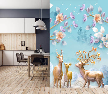 3D Forest Fawn 1832 Wall Murals Wallpaper AJ Wallpaper 2 