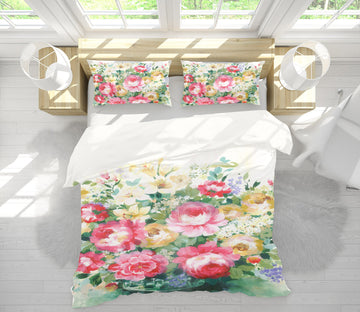 3D Flower Bush 16165 Bed Pillowcases Quilt