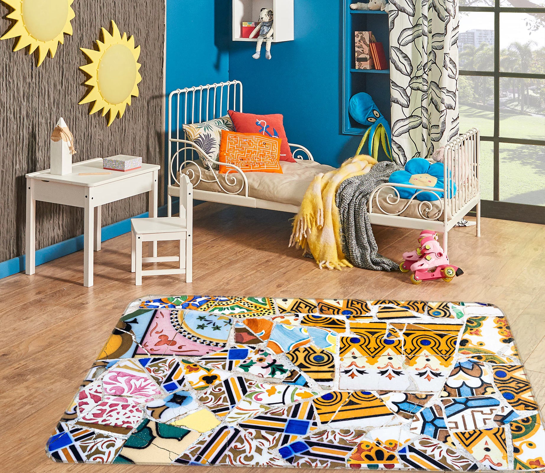 3D Pattern 33021 Non Slip Rug Mat