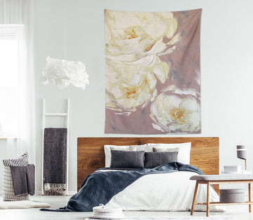 3D White Rose 3781 Skromova Marina Tapestry Hanging Cloth Hang