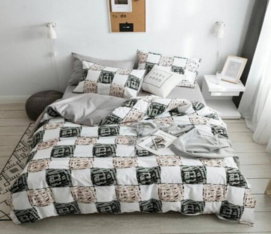 3D Square 14047 Bed Pillowcases Quilt