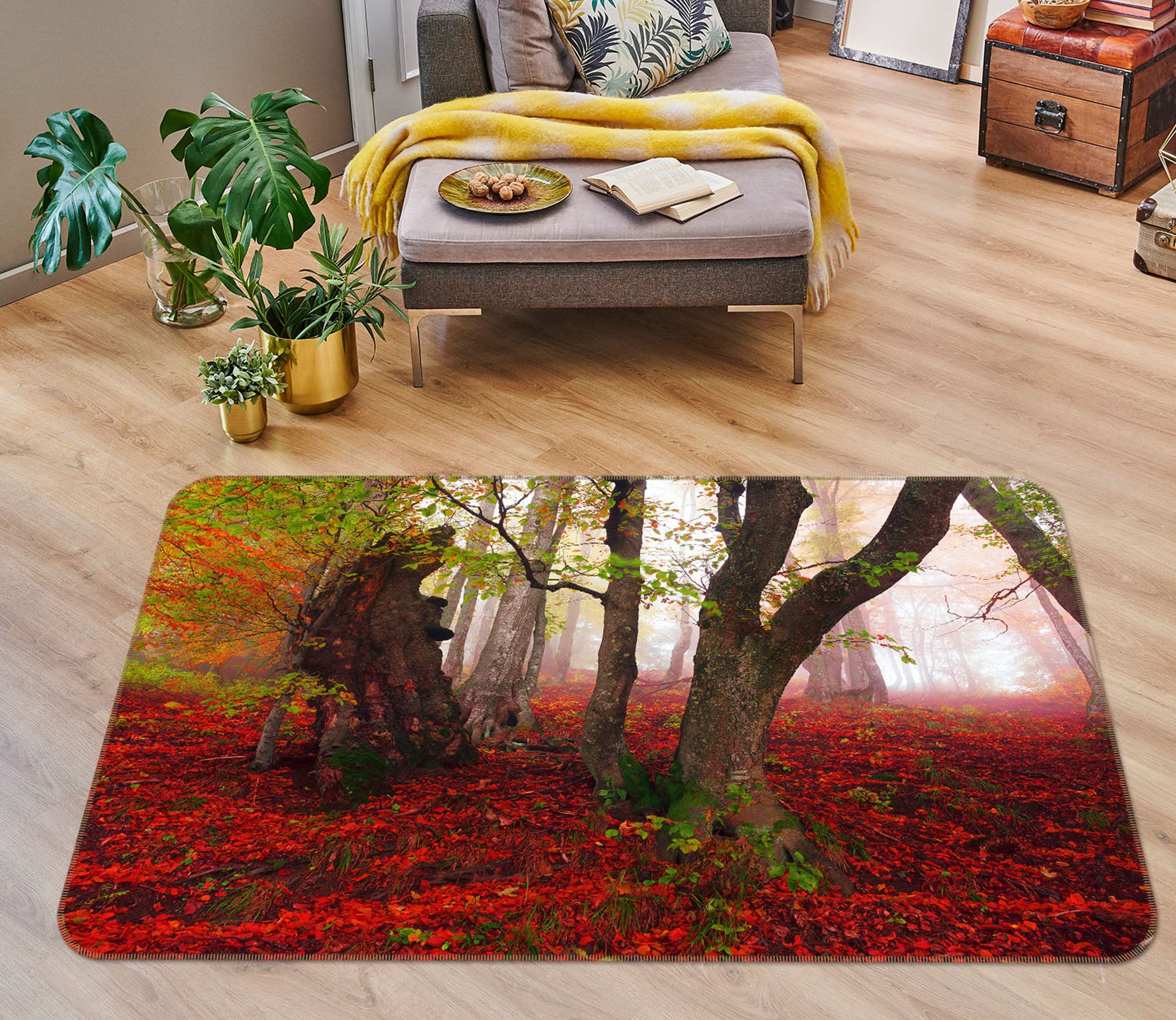 3D Wood 35109 Non Slip Rug Mat