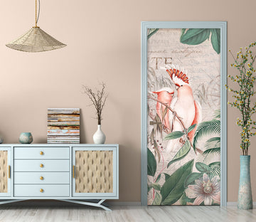 3D Parrot Branch 11944 Andrea Haase Door Mural