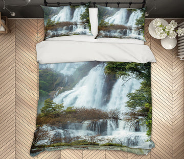 3D Waterfall 15125 Bed Pillowcases Quilt