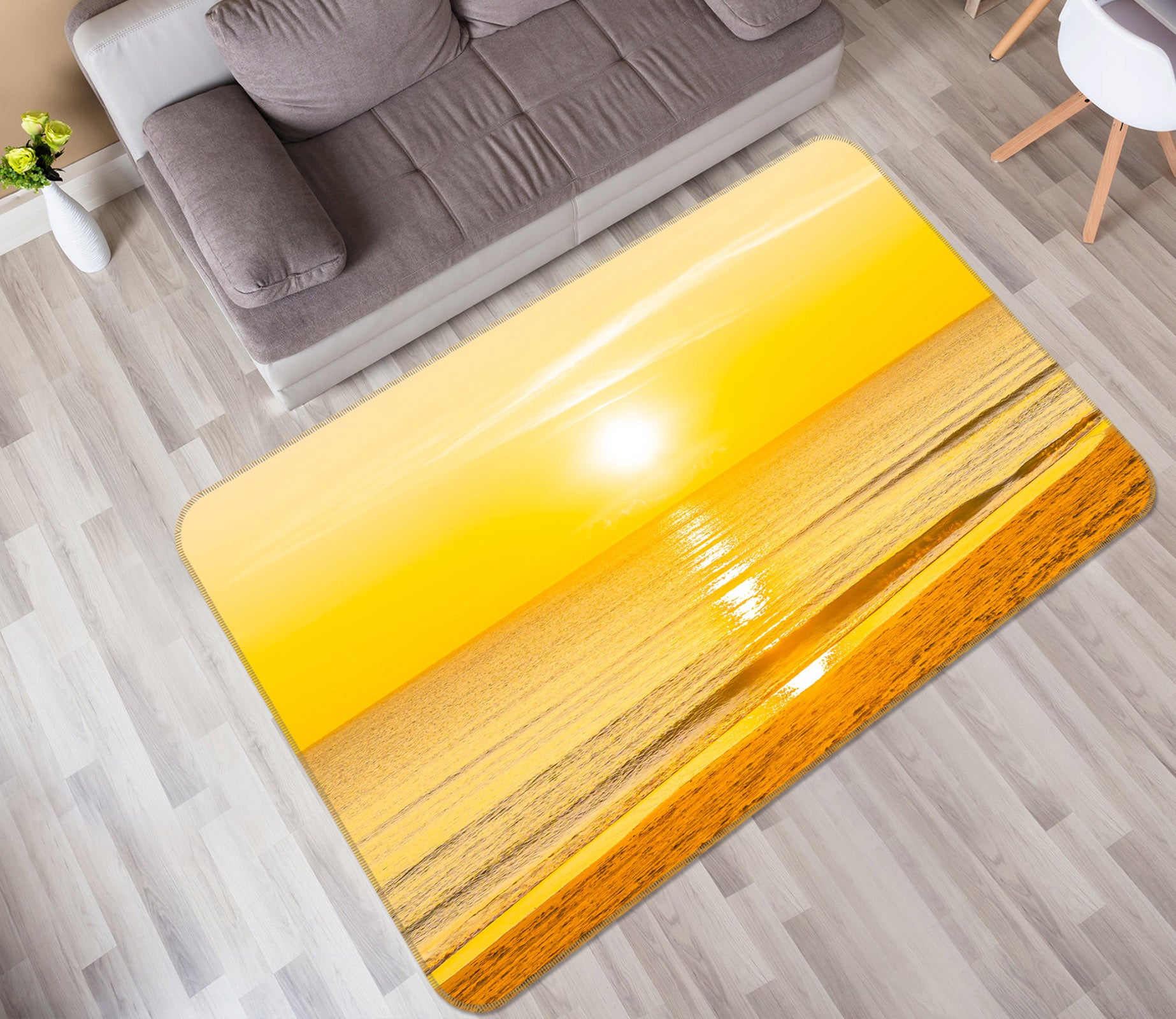 3D Golden Sea 29190 Non Slip Rug Mat