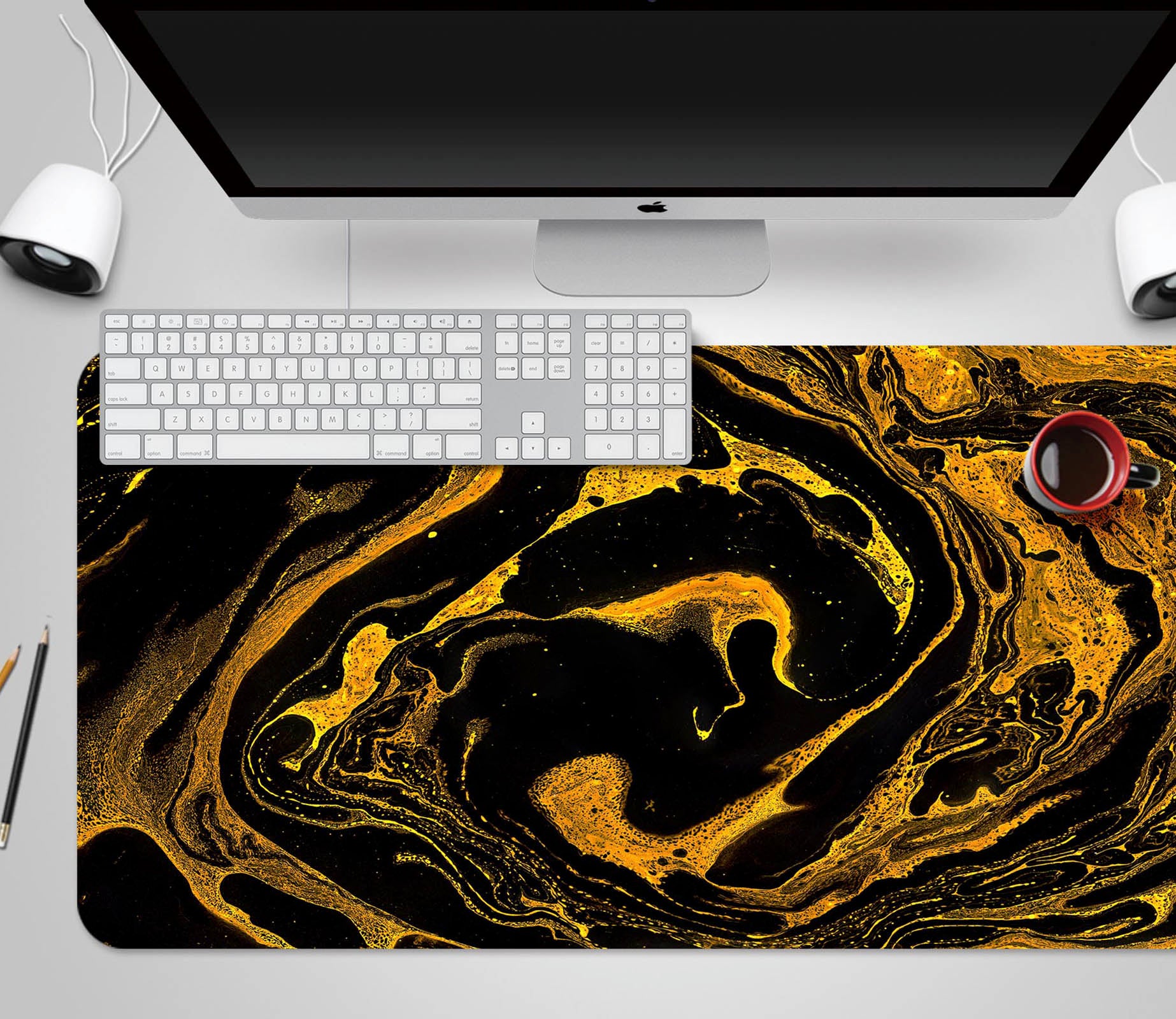 3D Golden Whirlpool 17181 Desk Mat