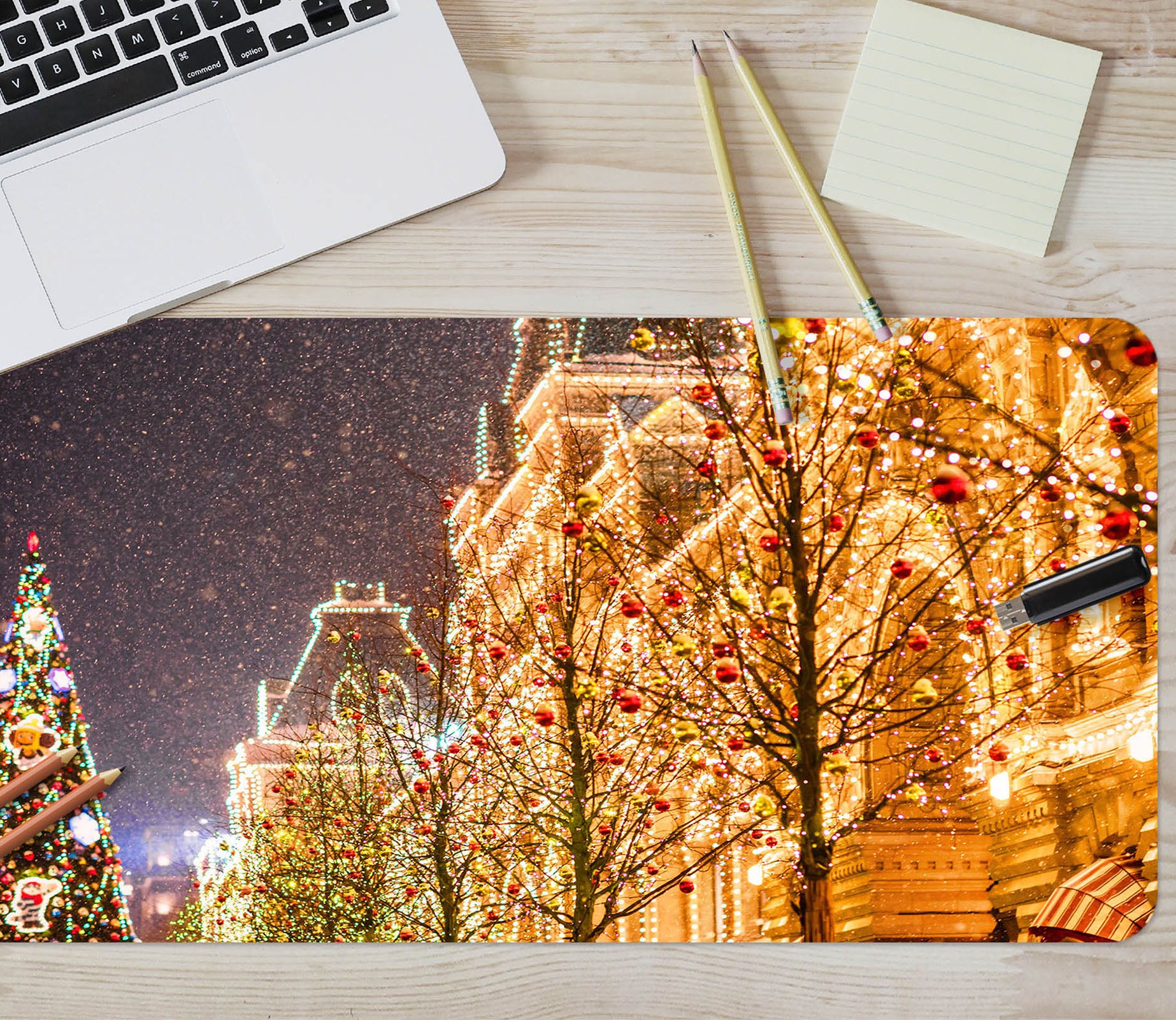 3D Light House 51241 Christmas Desk Mat Xmas