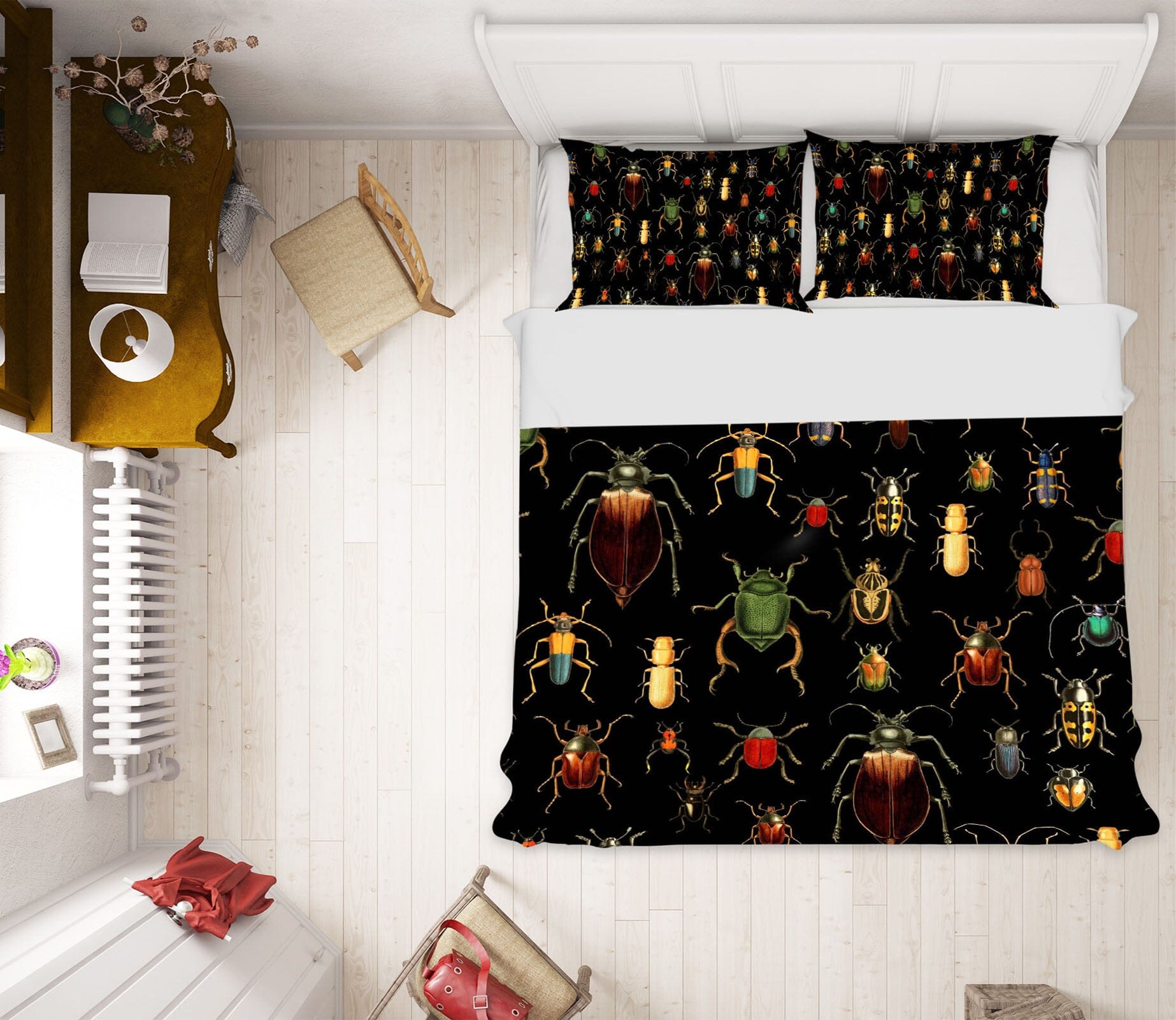 3D Insect Specimen 121 Uta Naumann Bedding Bed Pillowcases Quilt Quiet Covers AJ Creativity Home 
