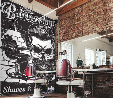 3D Cool Man 860 Barber Shop Wall Murals Wallpaper AJ Wallpaper 2 