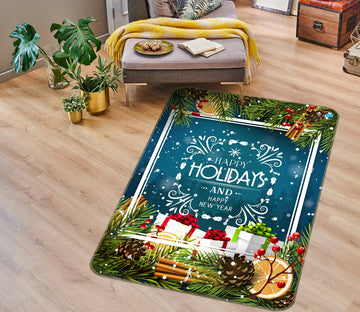 3D Gift 55144 Christmas Non Slip Rug Mat Xmas