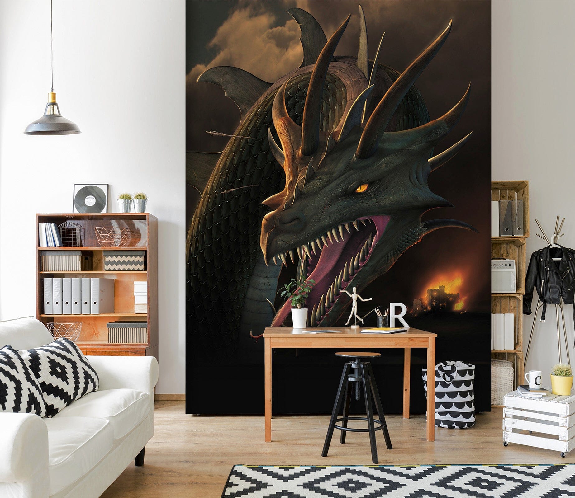 3D Dragon Mouth 1408 Wall Murals Exclusive Designer Vincent Wallpaper AJ Wallpaper 2 