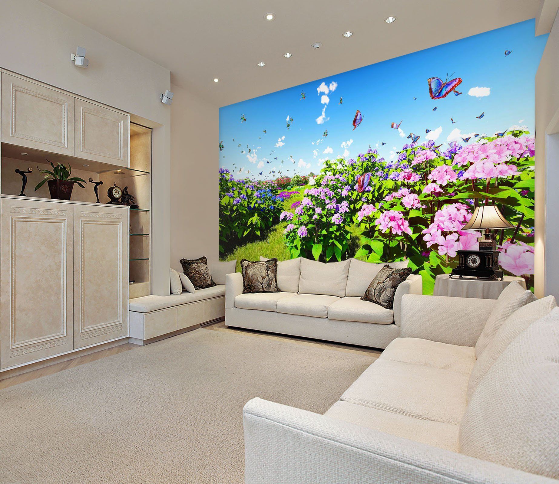 3D Butterfly Group 26 Wall Murals Wallpaper AJ Wallpaper 2 