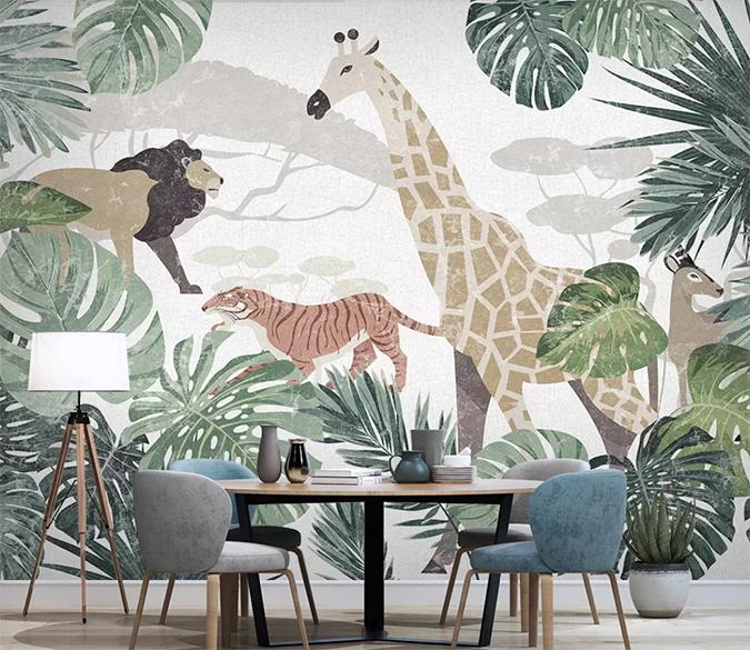3D Animal Park 814 Wall Murals Wallpaper AJ Wallpaper 2 