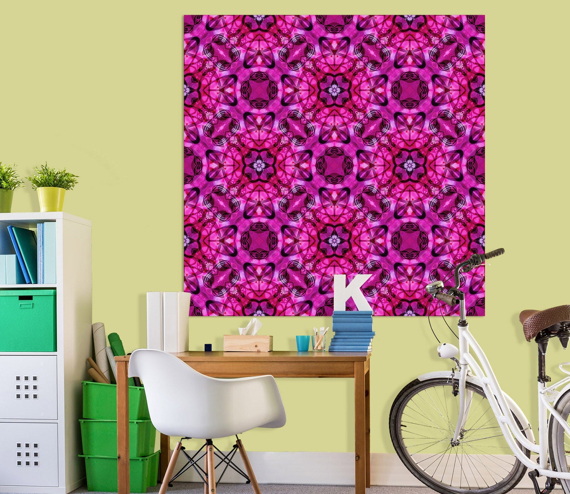 3D Purple Pattern 007 Shandra Smith Wall Sticker Wallpaper AJ Wallpaper 2 