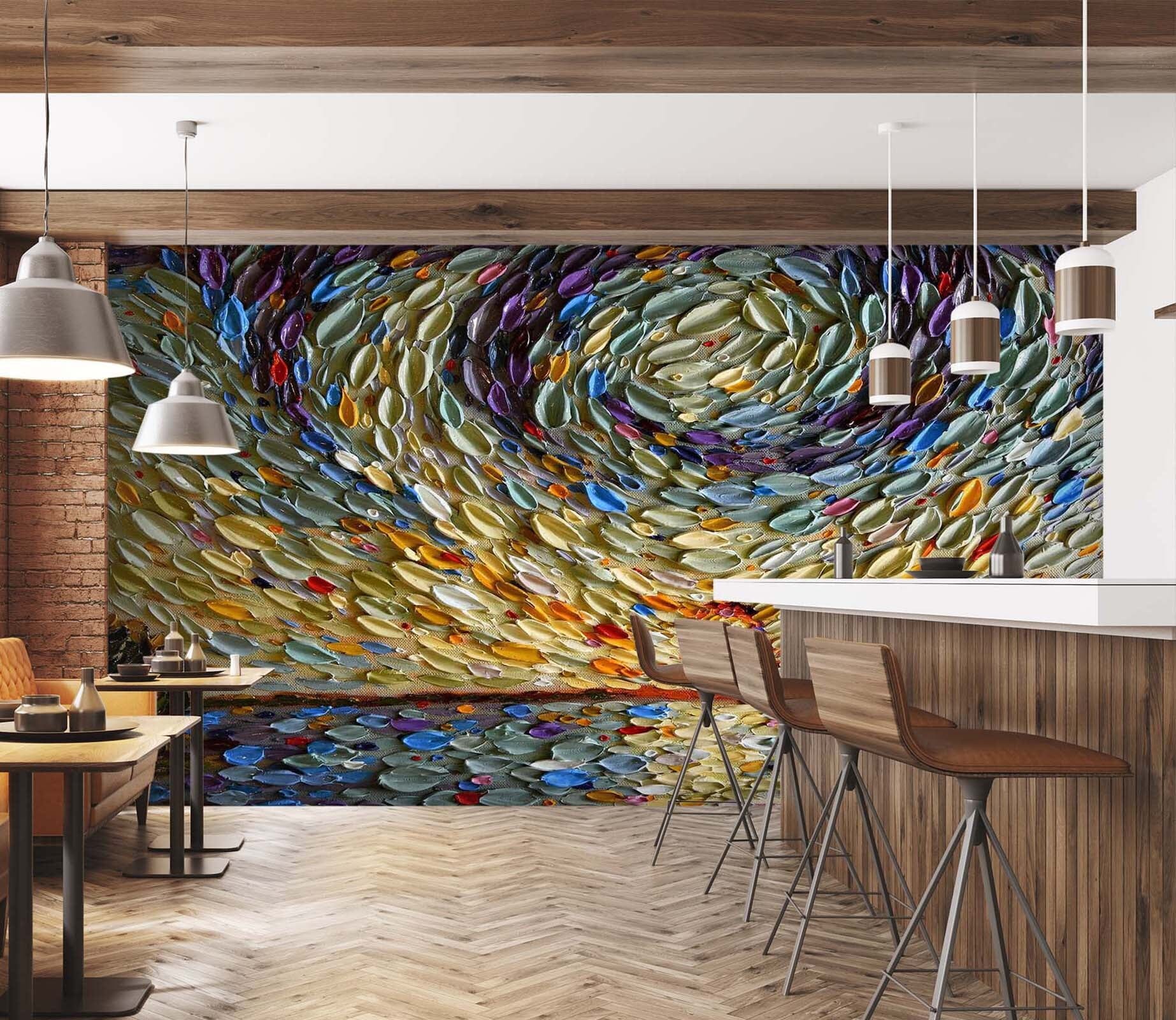 3D Colorful Shells 1411 Dena Tollefson Wall Mural Wall Murals Wallpaper AJ Wallpaper 2 