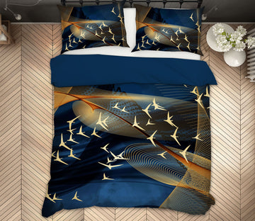 3D Flock Of Birds 15191 Bed Pillowcases Quilt