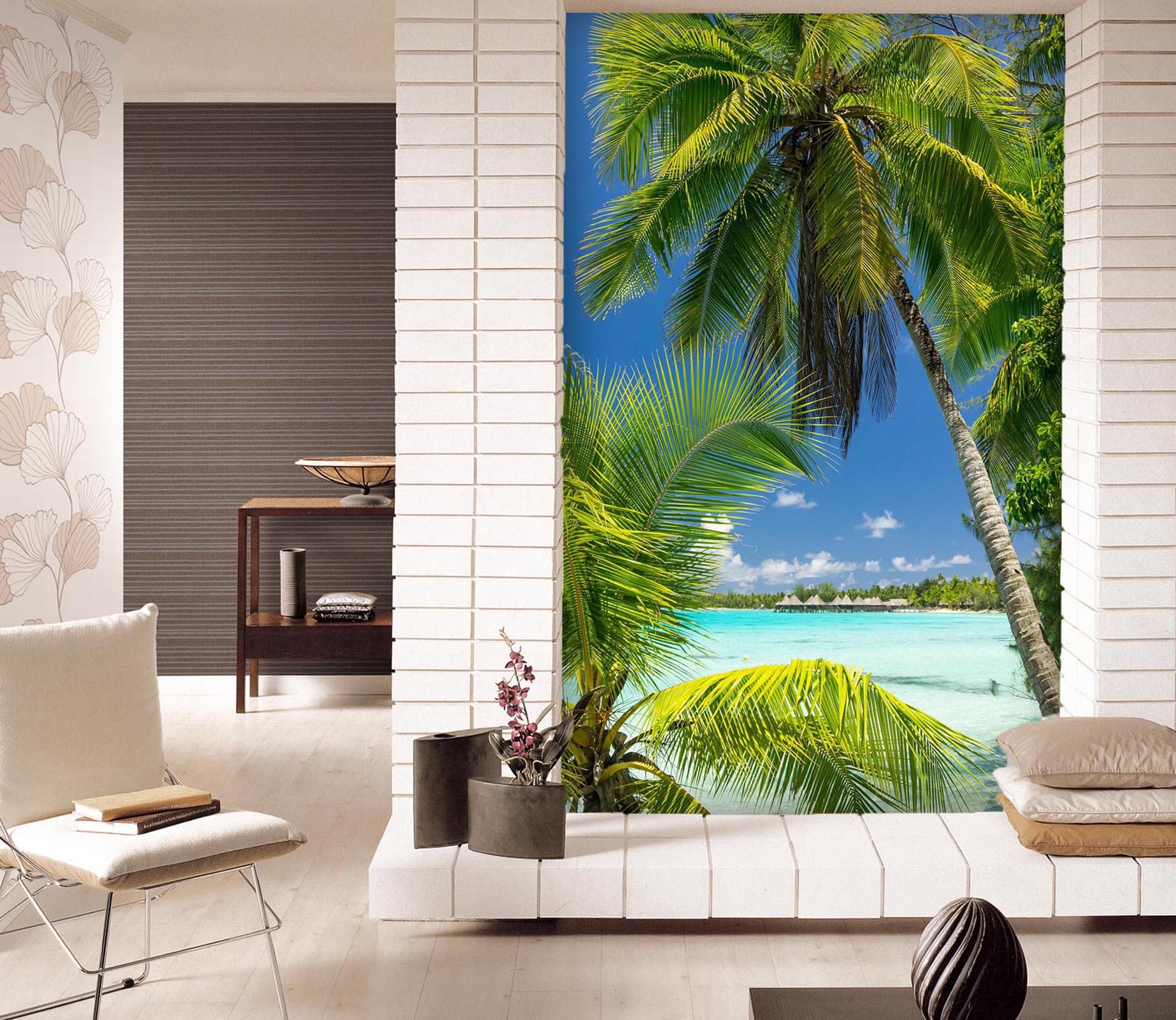 3D Sea Beach 126 Wall Murals Wallpaper AJ Wallpaper 2 