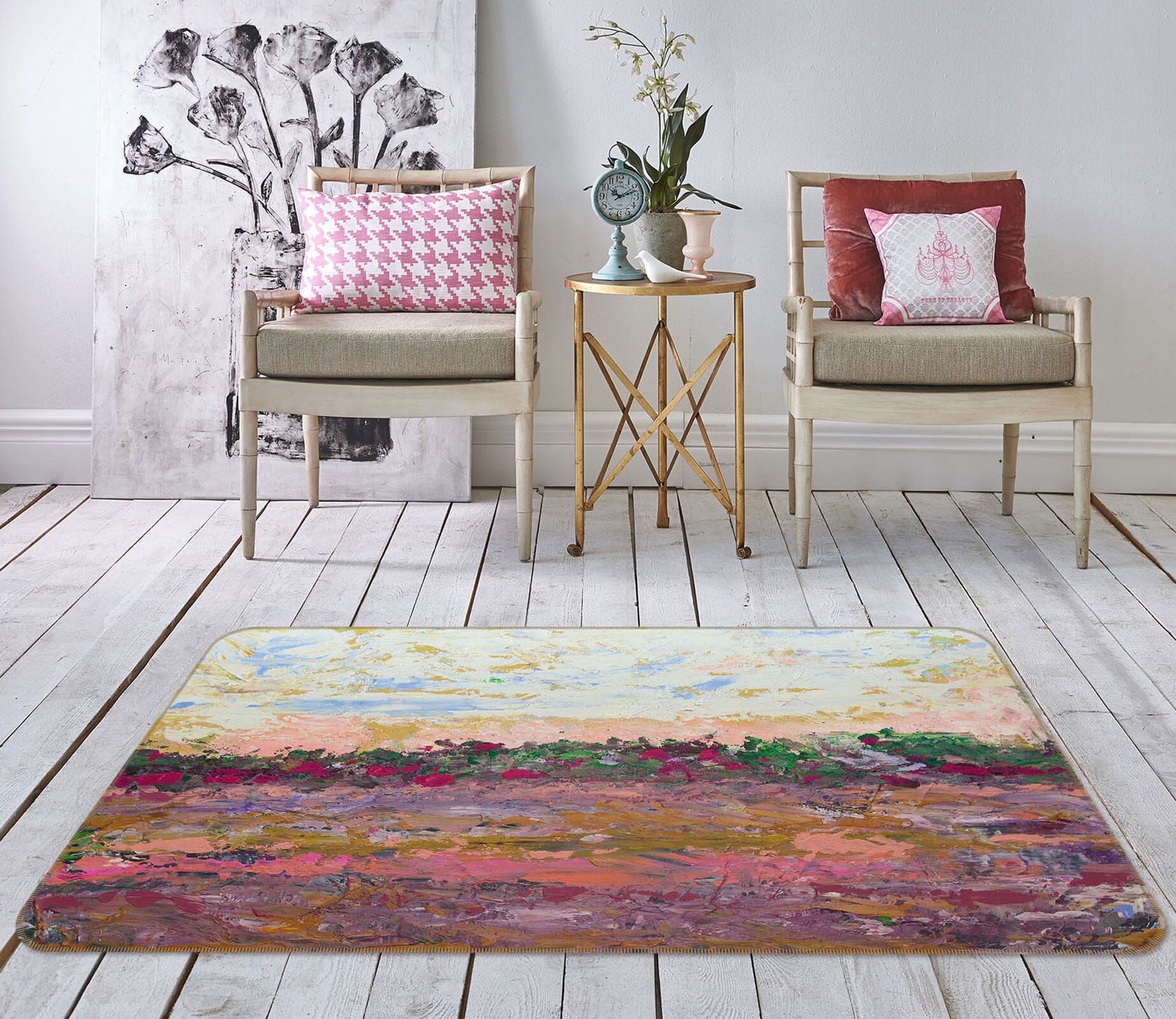 3D Summer Sunset 1116 Allan P. Friedlander Rug Non Slip Rug Mat Mat AJ Creativity Home 