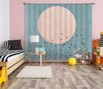 3D Fly Away 043 Boris Draschoff Curtain Curtains Drapes Curtains AJ Creativity Home 