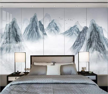 3D Mountain River 1844 Wall Murals Wallpaper AJ Wallpaper 2 