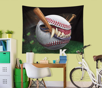 3D Baseball Bat 121189 Tom Wood Tapestry Hanging Cloth Hang
