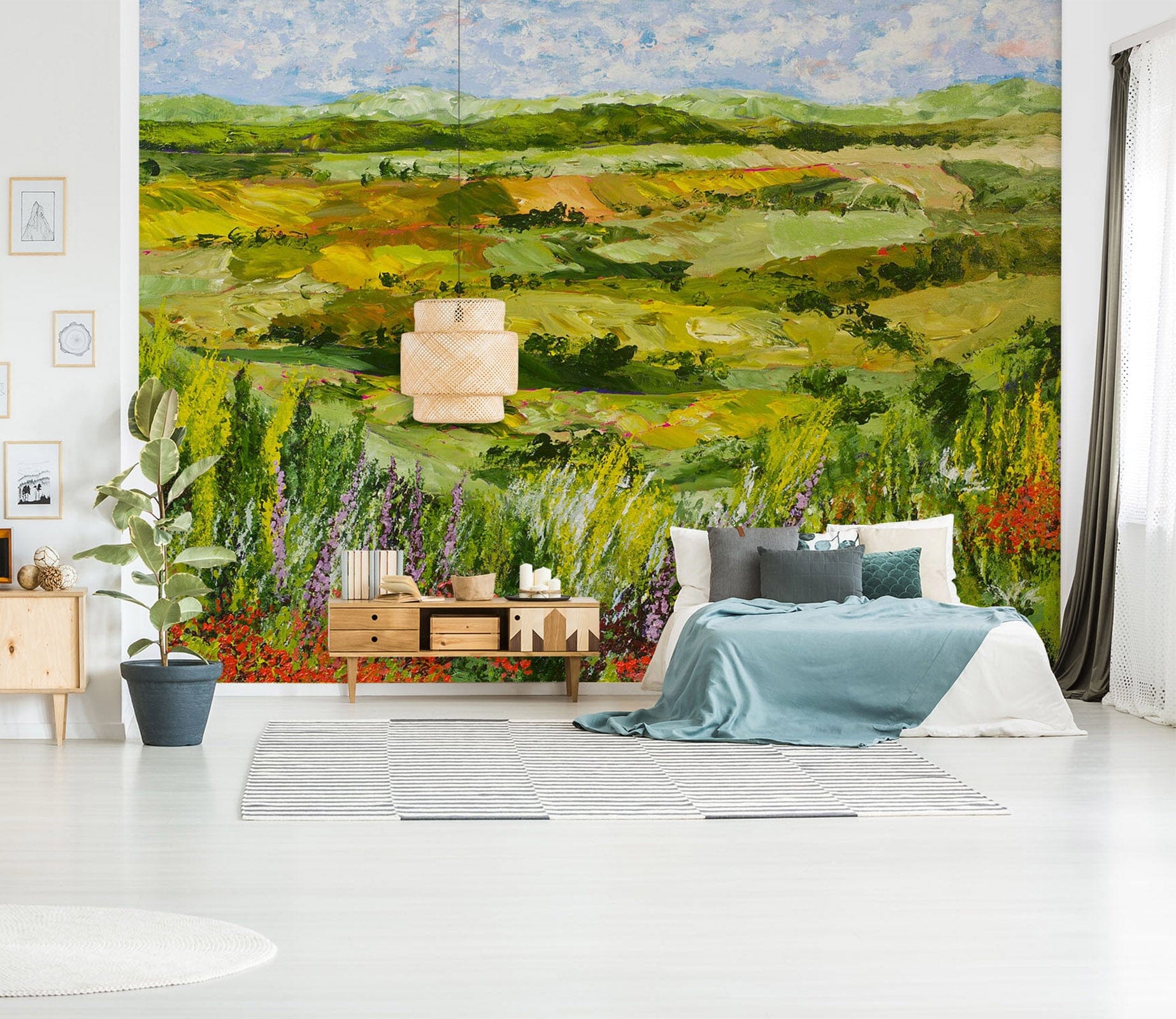 3D Green Meadow 153 Allan P. Friedlander Wall Mural Wall Murals Wallpaper AJ Wallpaper 2 